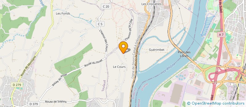 localisation de l'entreprise MADAME FRANCOISE GROSJEAN  SOYONS