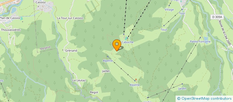 localisation de l'entreprise MADAME FRANCOISE GROSSET-CURTET  PRAZ-SUR-ARLY