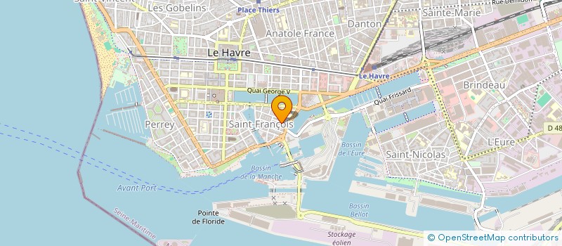 localisation de l'entreprise MADAME FRANCOISE GUERRIER  LE HAVRE