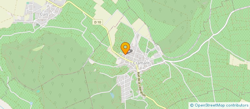 localisation de l'entreprise MADAME FRANCOISE GUIBORAT  CRAMANT