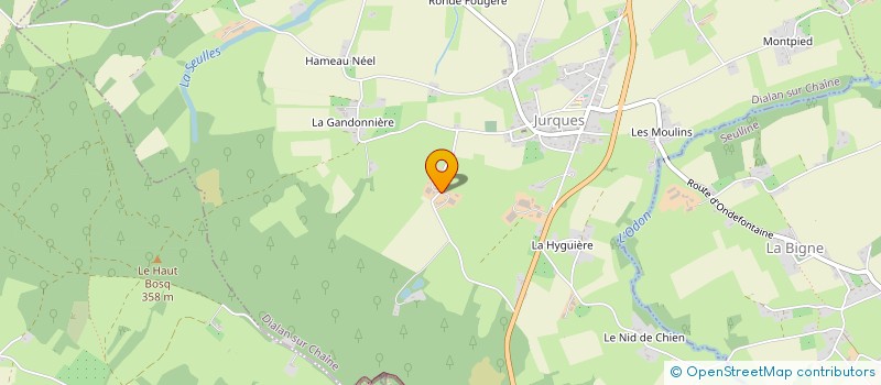 localisation de l'entreprise MADAME FRANCOISE GUILBERT  DIALAN SUR CHAINE