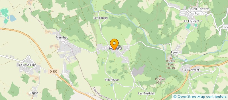 localisation de l'entreprise MADAME FRANCOISE GUILLAUMOND  SAINT-PIERRE-EYNAC