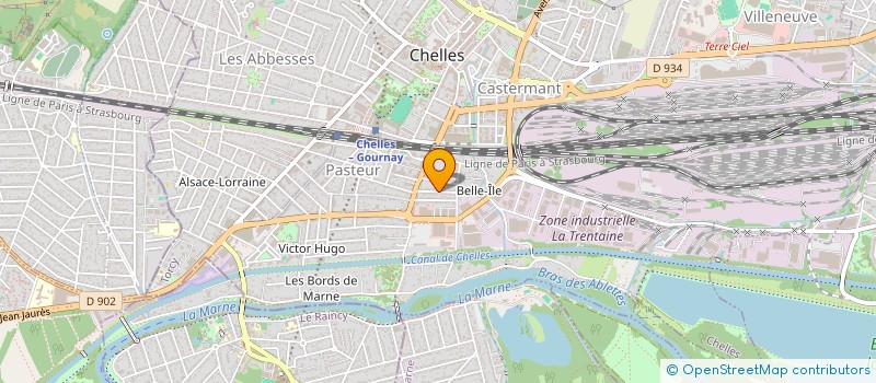 localisation de l'entreprise MADAME FRANCOISE GUILLEMONT  CHELLES