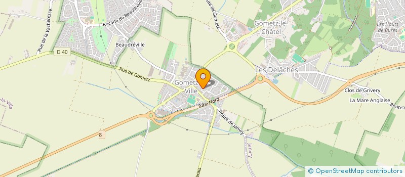 localisation de l'entreprise MADAME FRANCOISE GUILLEMOT à GOMETZ-LA-VILLE