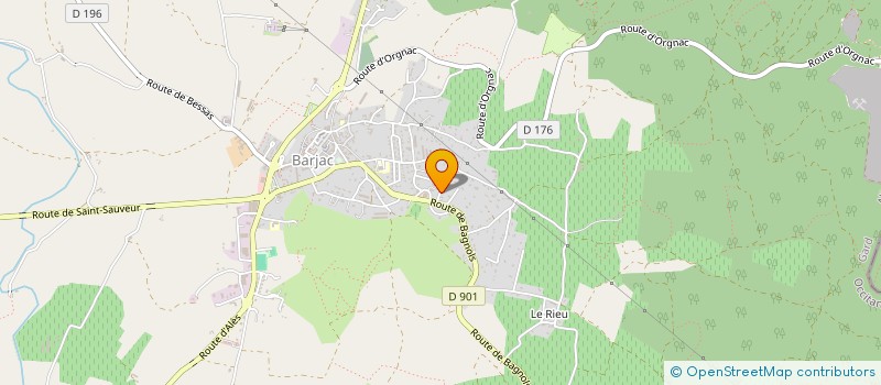 localisation de l'entreprise MADAME FRANCOISE GUILLERMONT  BARJAC