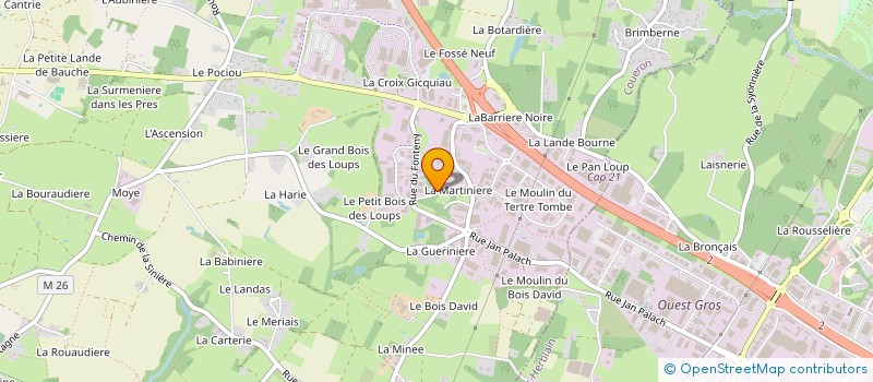 localisation de l'entreprise MADAME FRANCOISE GUILLON à COUERON