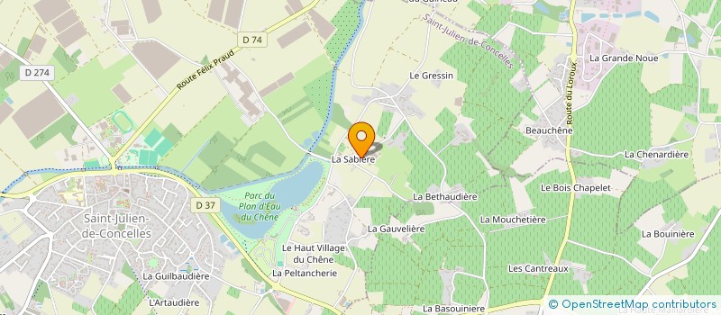 localisation de l'entreprise MADAME FRANCOISE GUILLON à SAINT-JULIEN-DE-CONCELLES