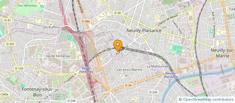 localisation de l'entreprise MADAME FRANCOISE GUILLOT  NEUILLY-PLAISANCE