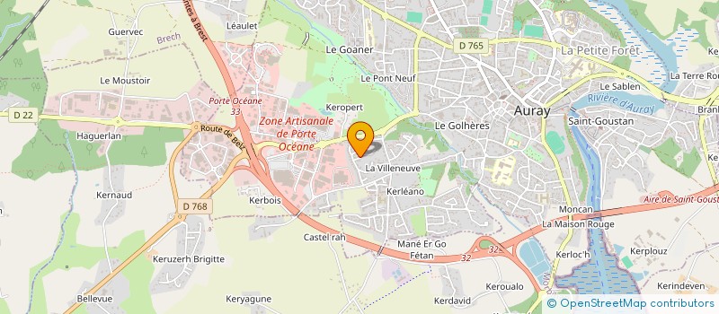 localisation de l'entreprise MADAME FRANCOISE GUILLOU à AURAY
