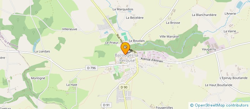 localisation de l'entreprise MADAME FRANCOISE GUILLOUX à BAZOUGES-LA-PEROUSE