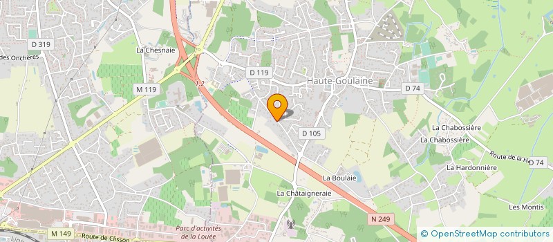localisation de l'entreprise MADAME FRANCOISE GUINAUDEAU à HAUTE-GOULAINE