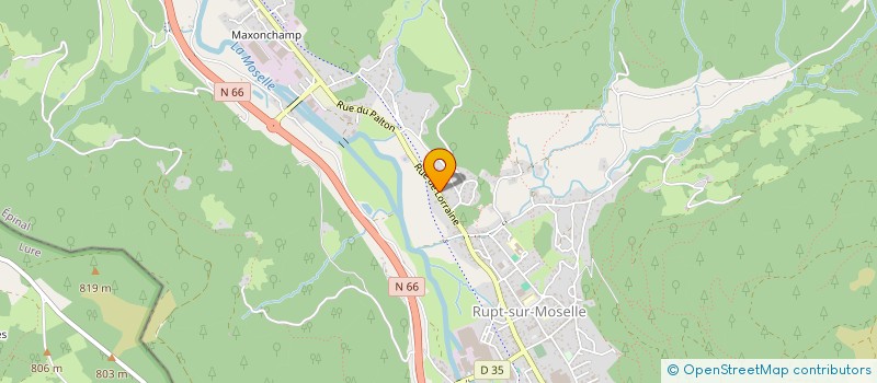 localisation de l'entreprise MADAME FRANCOISE GUINEBERT  RUPT-SUR-MOSELLE