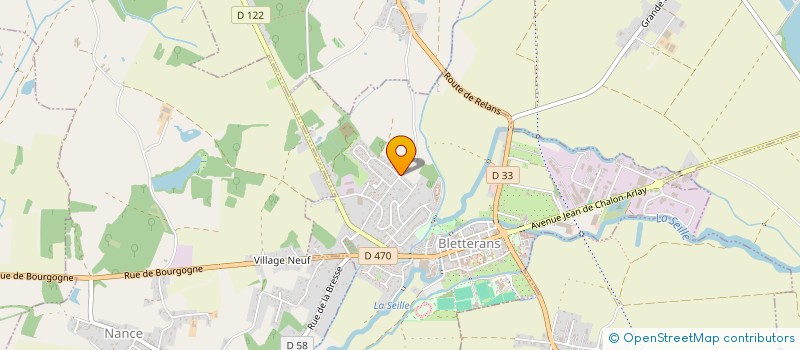 localisation de l'entreprise MADAME FRANCOISE GUINOT  BLETTERANS