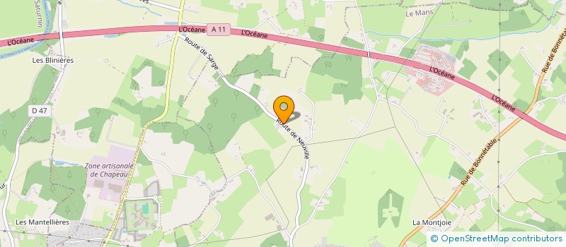 localisation de l'entreprise MADAME FRANCOISE GUITTET  SARGE-LES-LE-MANS