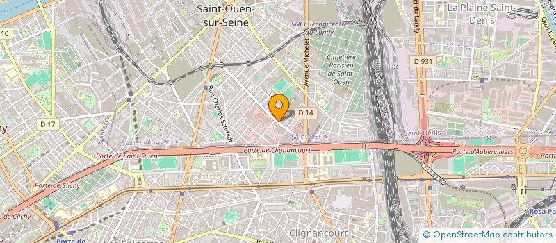 localisation de l'entreprise MADAME FRANCOISE HALLEMANS à SAINT-OUEN-SUR-SEINE
