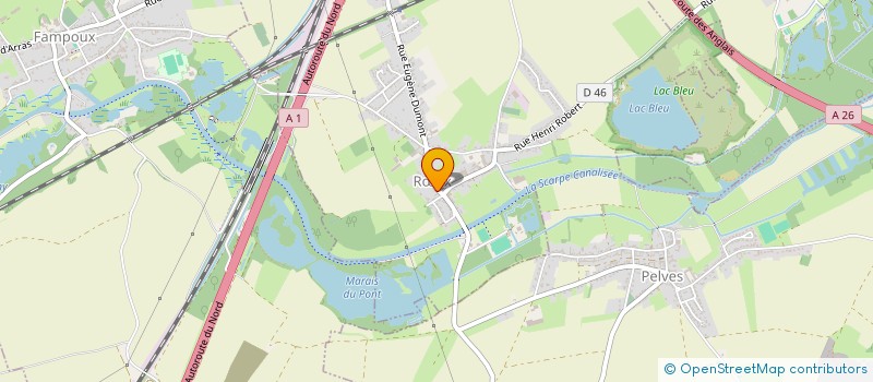 localisation de l'entreprise MADAME FRANCOISE HALLUIN  RUX