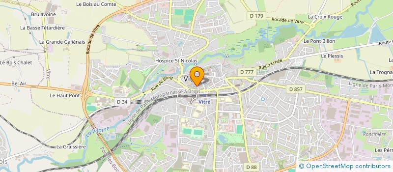 localisation de l'entreprise MADAME FRANCOISE HAMELIN  VITRE