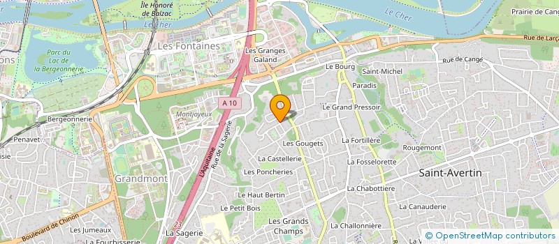 localisation de l'entreprise MADAME FRANCOISE HANUSSE  SAINT-AVERTIN