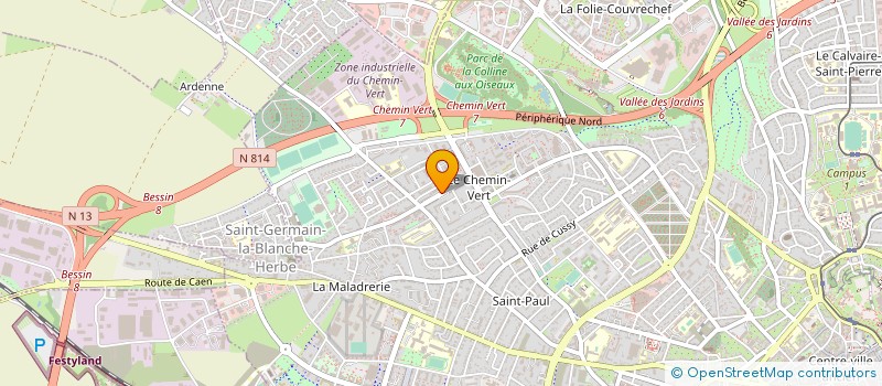 localisation de l'entreprise MADAME FRANCOISE HAREL à CAEN