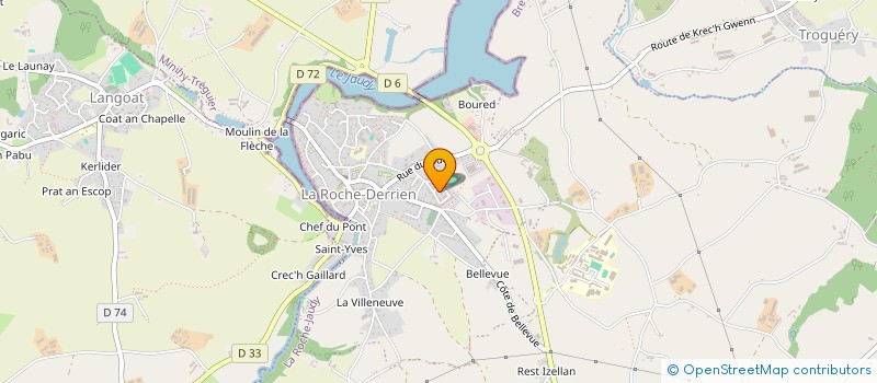 localisation de l'entreprise MADAME FRANCOISE HAUTIN  LA ROCHE-JAUDY