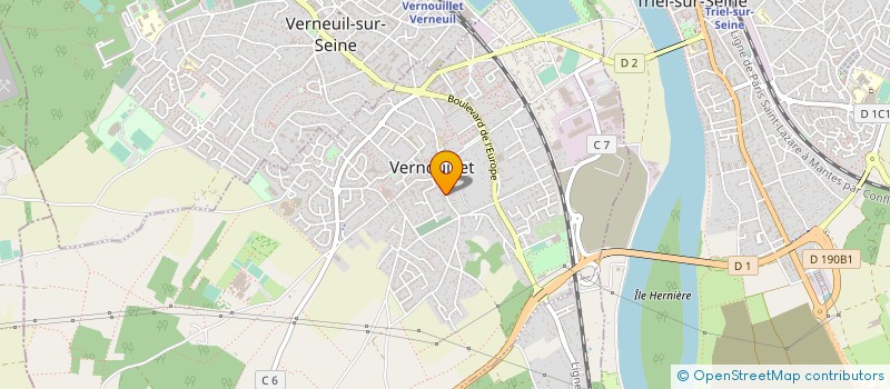localisation de l'entreprise MADAME FRANCOISE HELENE MULLER à VERNOUILLET