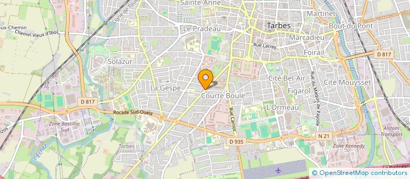 localisation de l'entreprise MADAME FRANCOISE HELGEN à TARBES