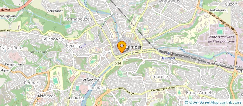 localisation de l'entreprise MADAME FRANCOISE HELIAS à QUIMPER