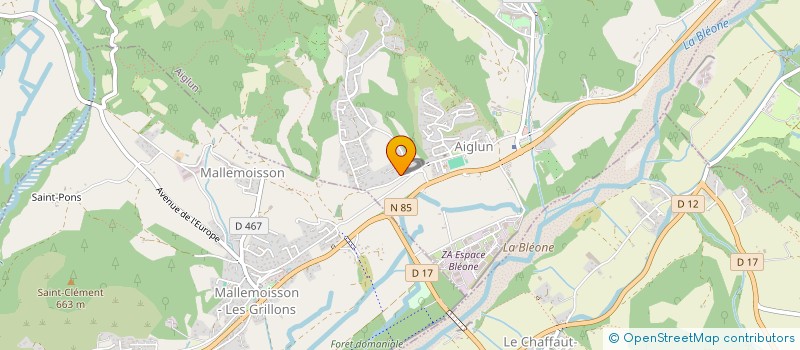 localisation de l'entreprise MADAME FRANCOISE HEMBERGER  AIGLUN