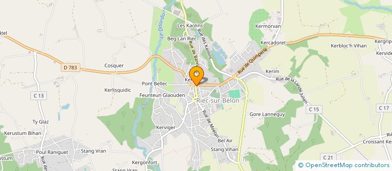 localisation de l'entreprise MADAME FRANCOISE HENAFF à RIEC-SUR-BELON