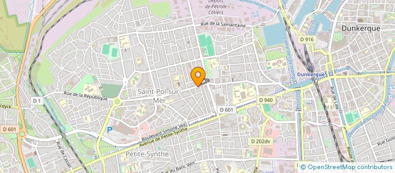 localisation de l'entreprise MADAME FRANCOISE HENNECART à DUNKERQUE