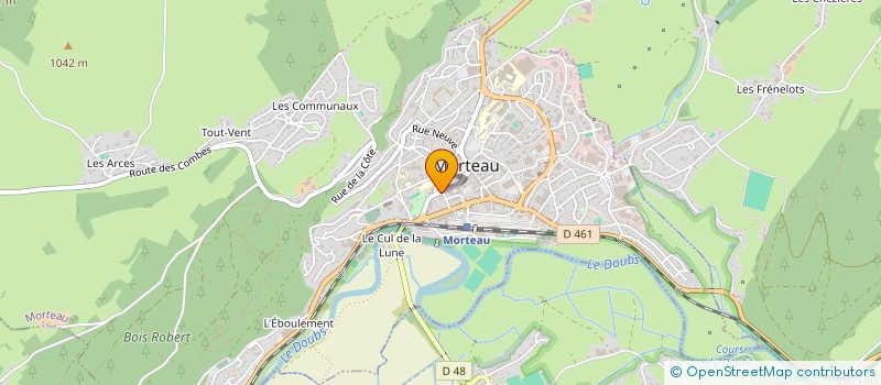 localisation de l'entreprise MADAME FRANCOISE HENRIOT  MORTEAU