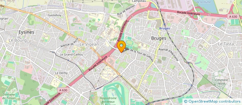 localisation de l'entreprise MADAME FRANCOISE HERAUD  BRUGES