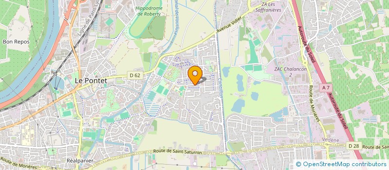 localisation de l'entreprise MADAME FRANCOISE HERMAND  LE PONTET