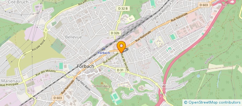 localisation de l'entreprise MADAME FRANCOISE HERMANN  FORBACH