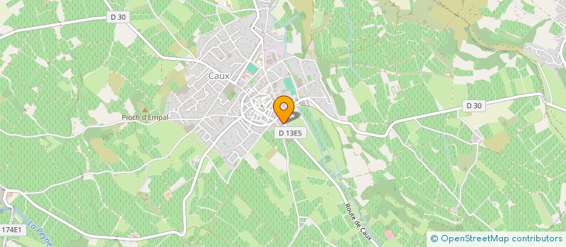 localisation de l'entreprise MADAME FRANCOISE HERNANDEZ  CAUX