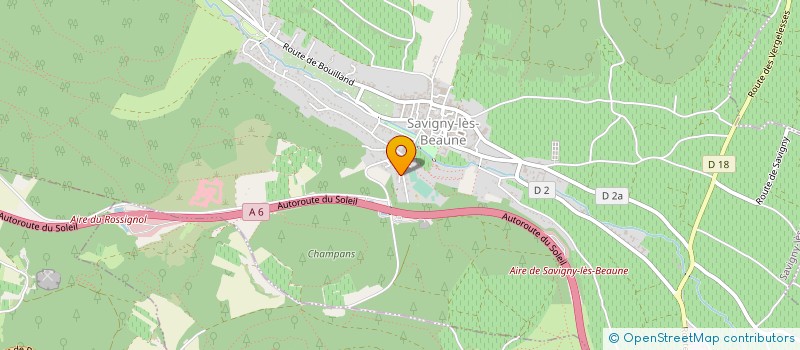 localisation de l'entreprise MADAME FRANCOISE HEROUX  SAVIGNY-LES-BEAUNE