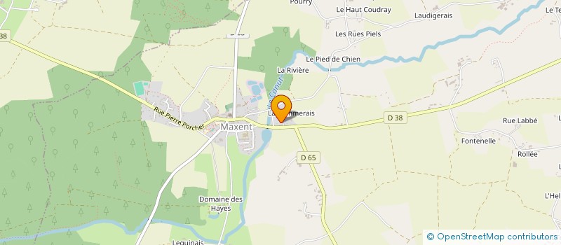 localisation de l'entreprise MADAME FRANCOISE HERVE  MAXENT