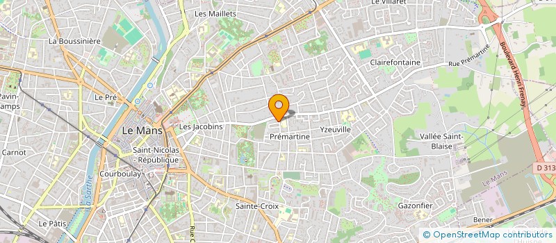 localisation de l'entreprise MADAME FRANCOISE HERVE  LE MANS