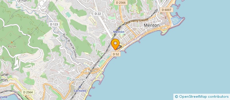 localisation de l'entreprise MADAME FRANCOISE HEUCHEL à MENTON