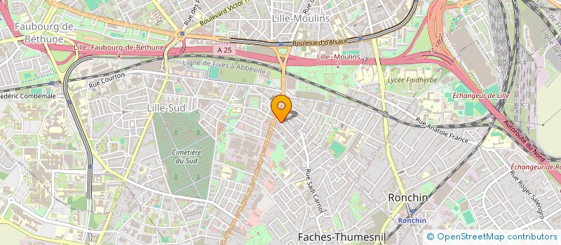 localisation de l'entreprise MADAME FRANCOISE HIELE à FACHES-THUMESNIL