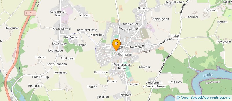 localisation de l'entreprise MADAME FRANCOISE HOETTICK  PLOMELIN