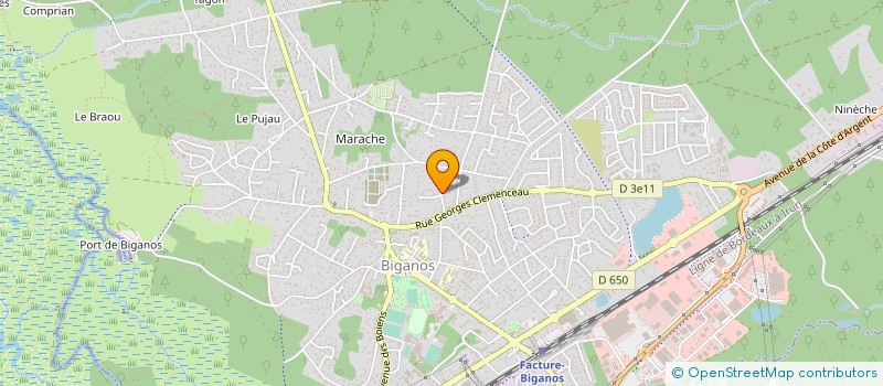 localisation de l'entreprise MADAME FRANCOISE HOMON à BIGANOS