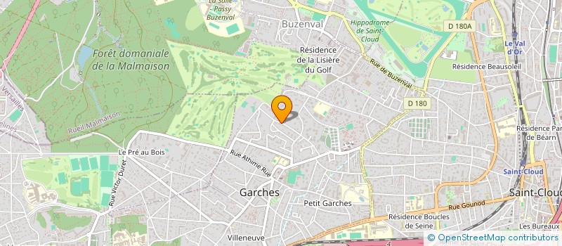 localisation de l'entreprise MADAME FRANCOISE HOSATTE  GARCHES