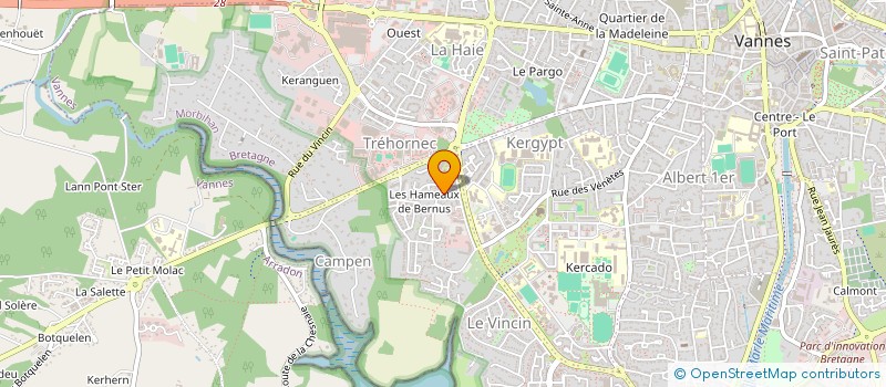 localisation de l'entreprise MADAME FRANCOISE HOSSARD à VANNES