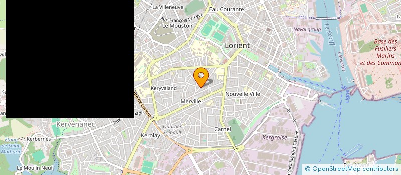 localisation de l'entreprise MADAME FRANCOISE HOUGAS à LORIENT