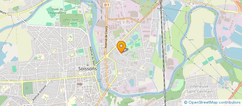 localisation de l'entreprise MADAME FRANCOISE HOUTELETTE à SOISSONS