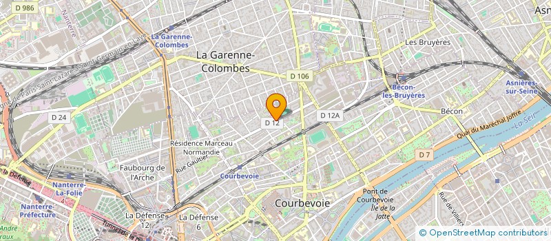 localisation de l'entreprise MADAME FRANCOISE HUBY à COURBEVOIE