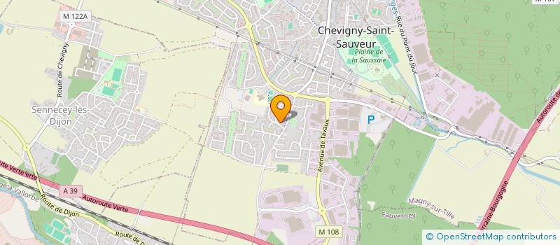 localisation de l'entreprise MADAME FRANCOISE HUGARD à CHEVIGNY-SAINT-SAUVEUR