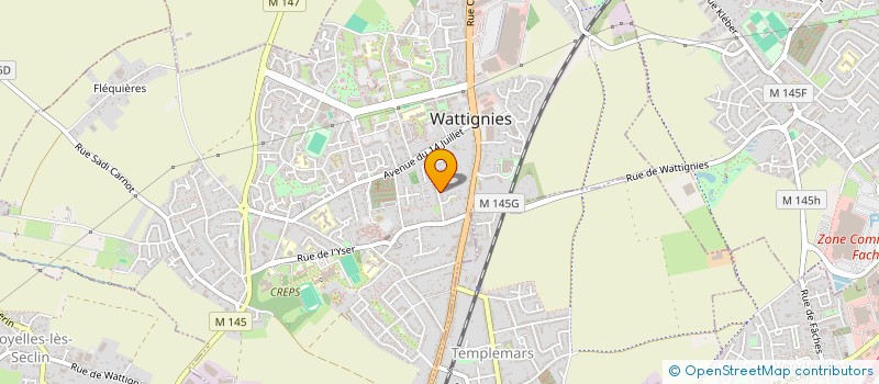 localisation de l'entreprise MADAME FRANCOISE HUGOT  WATTIGNIES