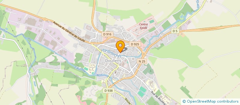 localisation de l'entreprise MADAME FRANCOISE HUGUENET  DOULLENS